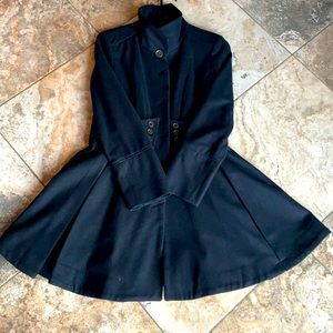 Betsy Johnson flare  pea coat